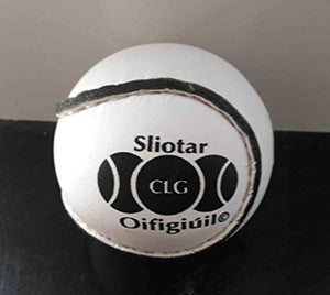 Official GAA SCÓR-MÓR Hurley Ball/Sliotars - White - Size 4