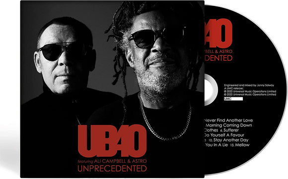 UB40 feat Ali Campbell & Astro Unprecedented CD PreOrder Released 01/07/2022