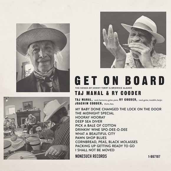 Taj Mahal & Ry Cooder - GET ON BOARD - New CD - Released 22/04/2022