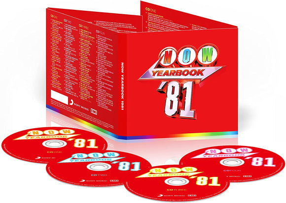 Various - NOW - Yearbook 1981  - New 4CD - Released 20/05/2022