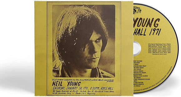 NEIL YOUNG - ROYCE HALL 1971 - New CD - Released 06/05/2022