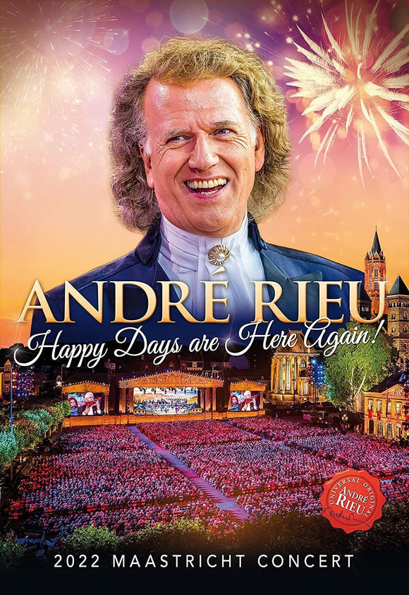 ANDRE RIEU - HAPPY DAYS ARE HERE AGAIN - New DVD - PreOrder Released 14/04/2023