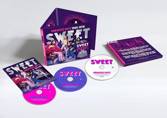 Sweet - Greatest Hitz! The Best of Sweet 1969-1978 New 3CD PreOrder 07/10/2022