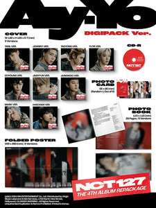 NCT 127 - The 4th Album Repackage 'Ay-Yo' - New Digipak CD PreOrder 03/03/2023