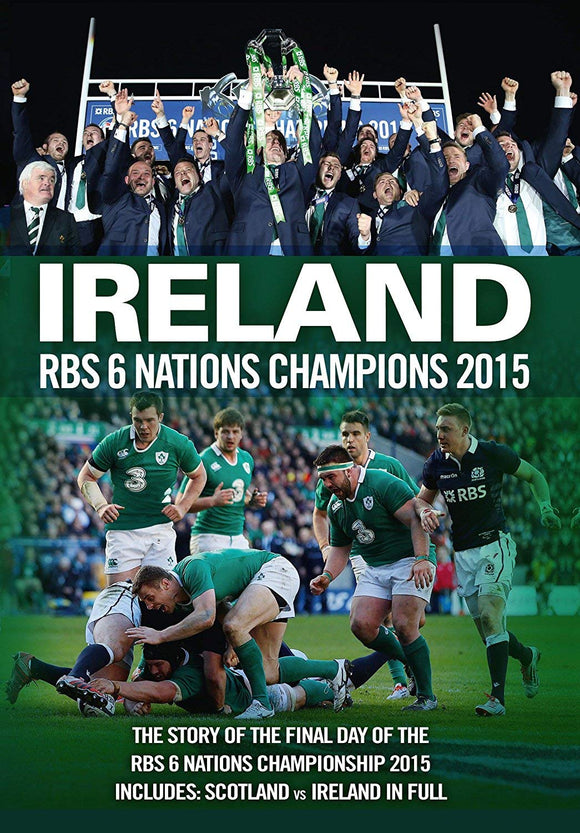 Ireland RBS 6 Nations Champions 2015 - New 2 Disc DVD Set