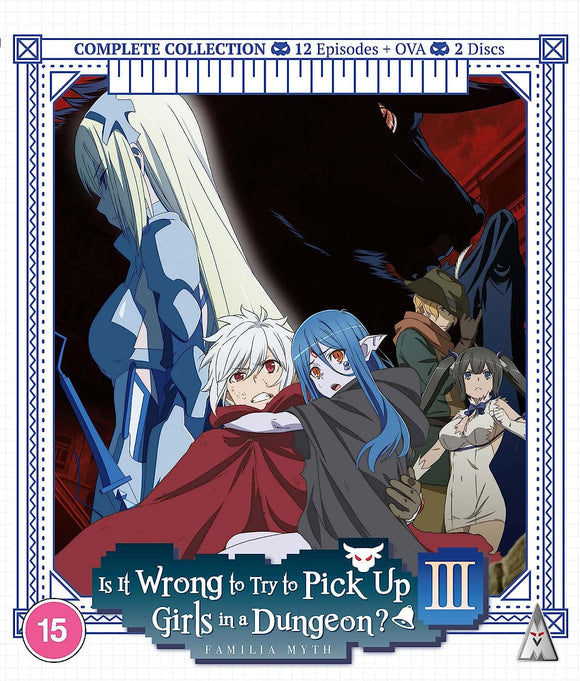 Is It Wrong to Pick Up Girls in a Dungeon S3 - New BLURAY
