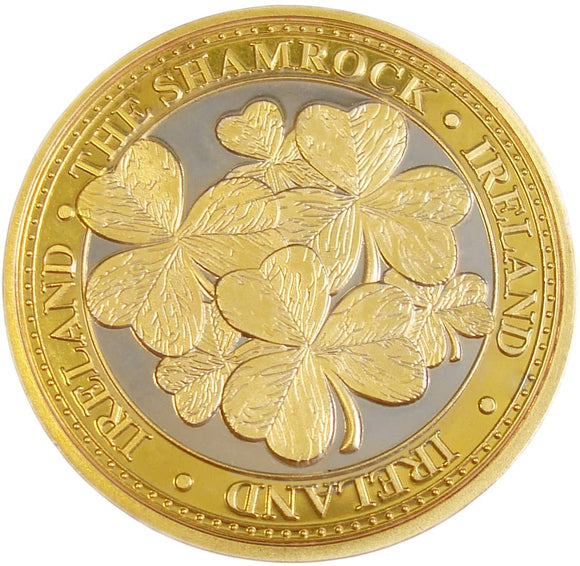 Collectors Edition Shamrock Leaves Design Token Coin