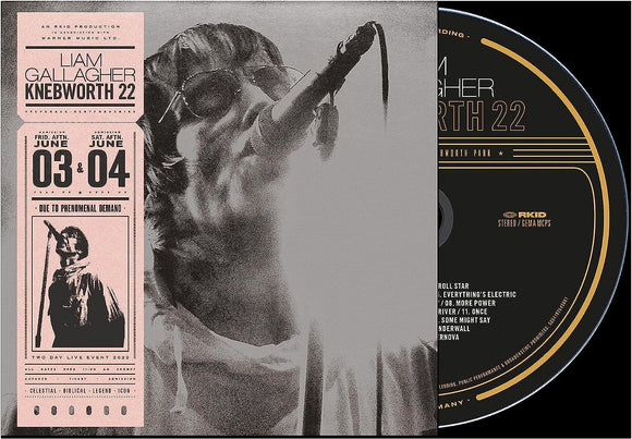Liam Gallagher - Knebworth 22 - New CD - PreOrder Released 11/08/2023