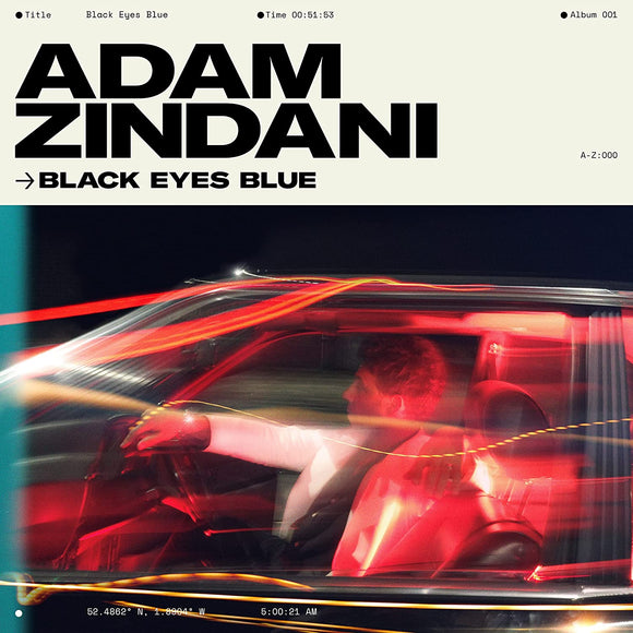 Adam Zindani - Black Eyes Blue - New CD - PreOrder Released 28/04/2023