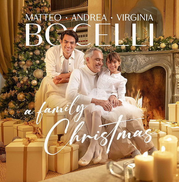 ANDREA, MATTEO & VIRGINIA BOCELLI A FAMILY CHRISTMAS New CD PreOrder 21/10/2022