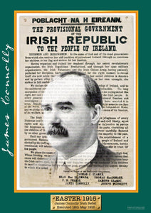 Exclusive A4 Easter 1916 James Connolly Poster - Irish Rebel Leader