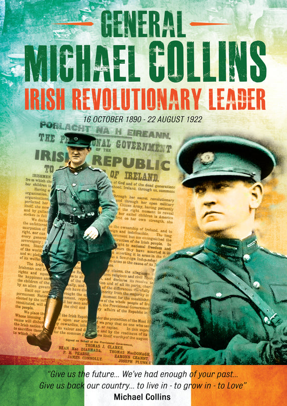 Exclusive A4 Commemorative Michael Collins Poster - Irish Revolutionary Leader