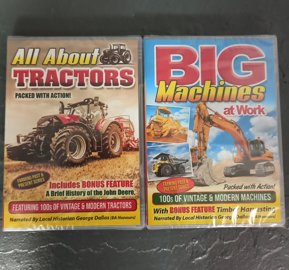All About Tractors / Big Machines at Work Irish Farming / Construction Double Pack