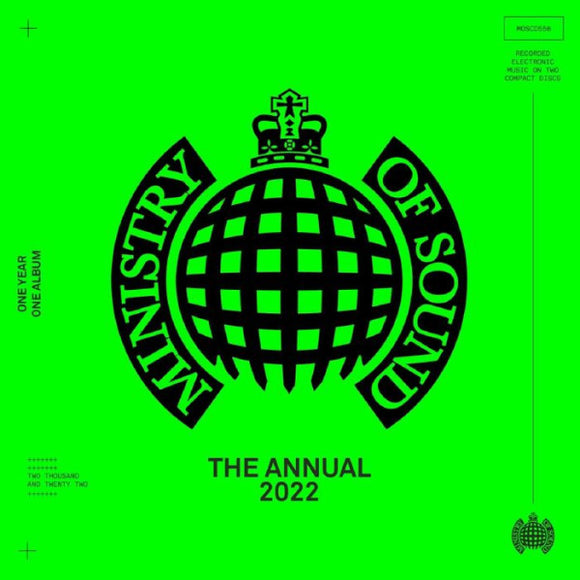 MINISTRY OF SOUND - THE ANNUAL 2022 - New 2CD - Released 05/11/2021