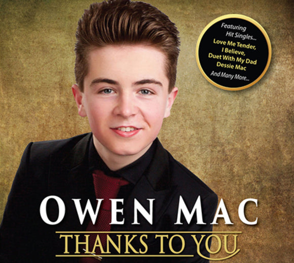 OWEN MAC - Thanks To You - New CD - Released 1/11/2019